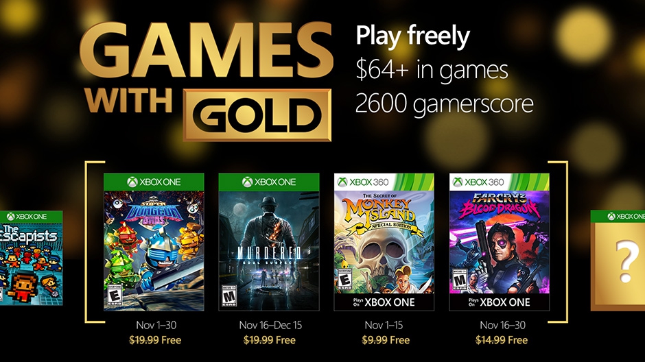 xbox gold december