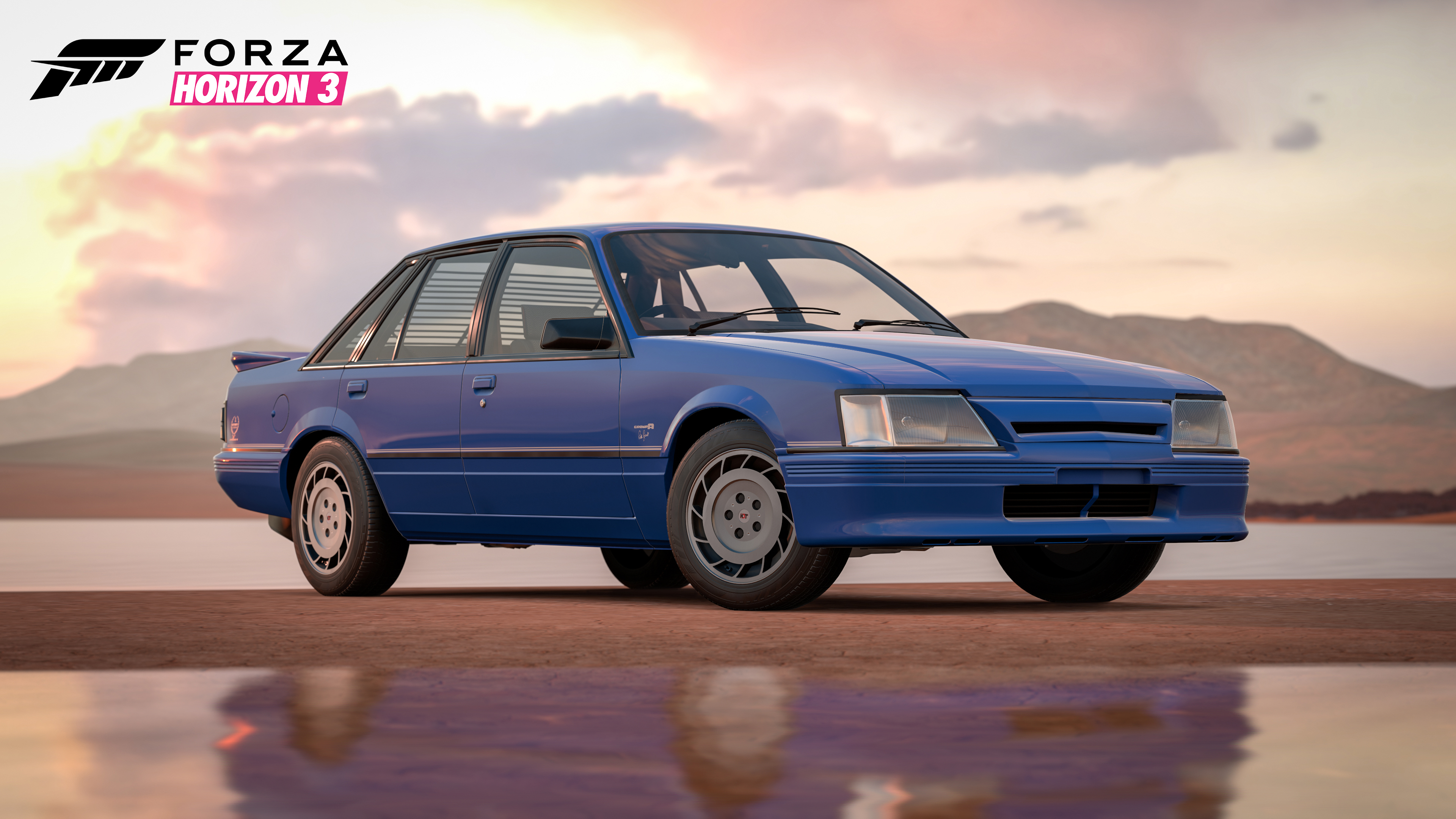 Blue Holden VK Commodore Group A in "Forza Horizon 3."