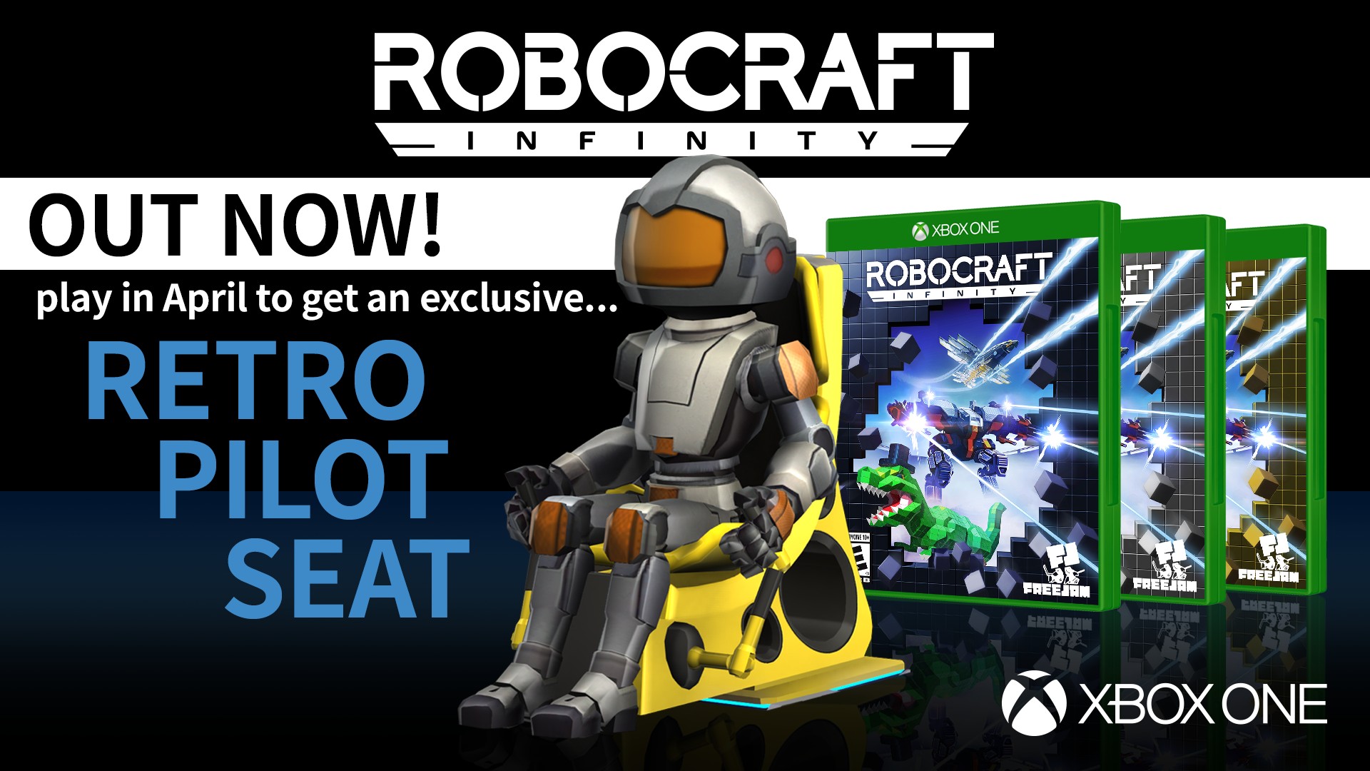 Robocraft Infinity Retro Pilot Seat Key Art