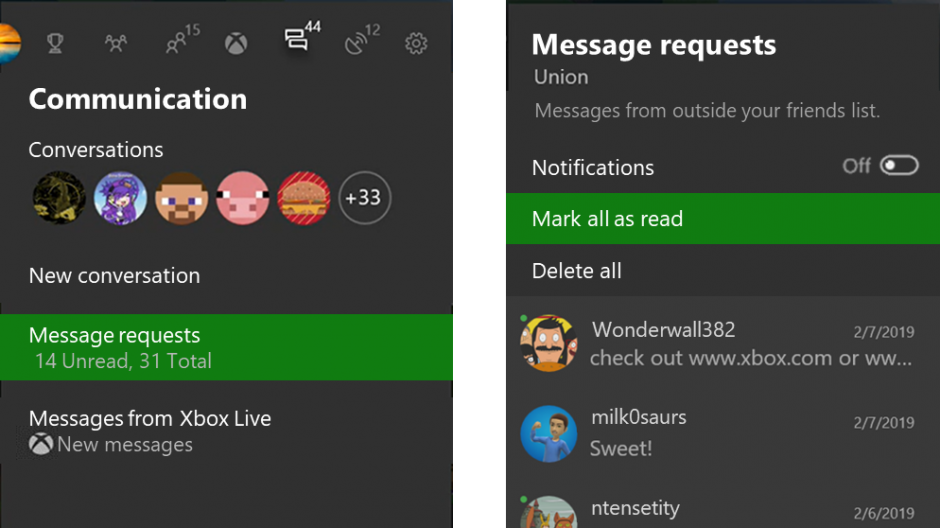 May 2019 Xbox Update Brings Improvements For Friends List - 