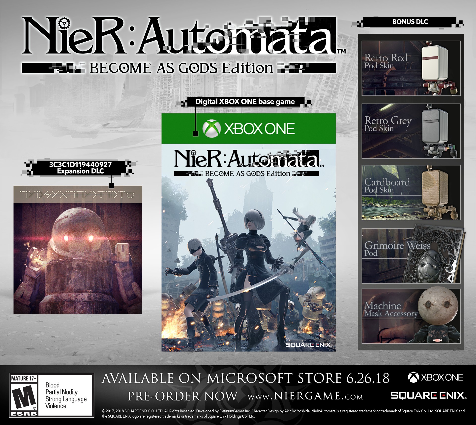 Uitsluiten levering vermoeidheid E3 2018: NieR: Automata Become as Gods Edition Comes to Xbox One June 26 -  Xbox Wire