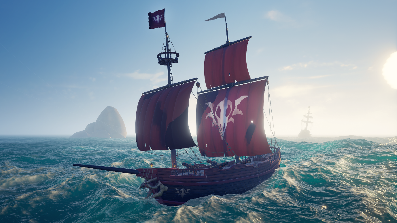 Sea of Thieves Cursed Sails Skeleton Ship