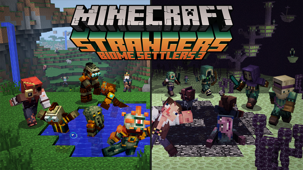 Minecraft Strangers Skin Pack and Villager Trading