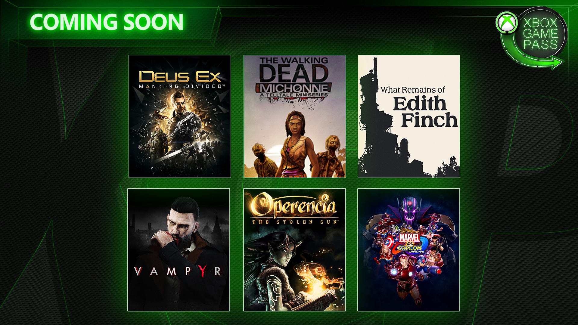 Xbox Game Pass - March Wave 2 Key Art