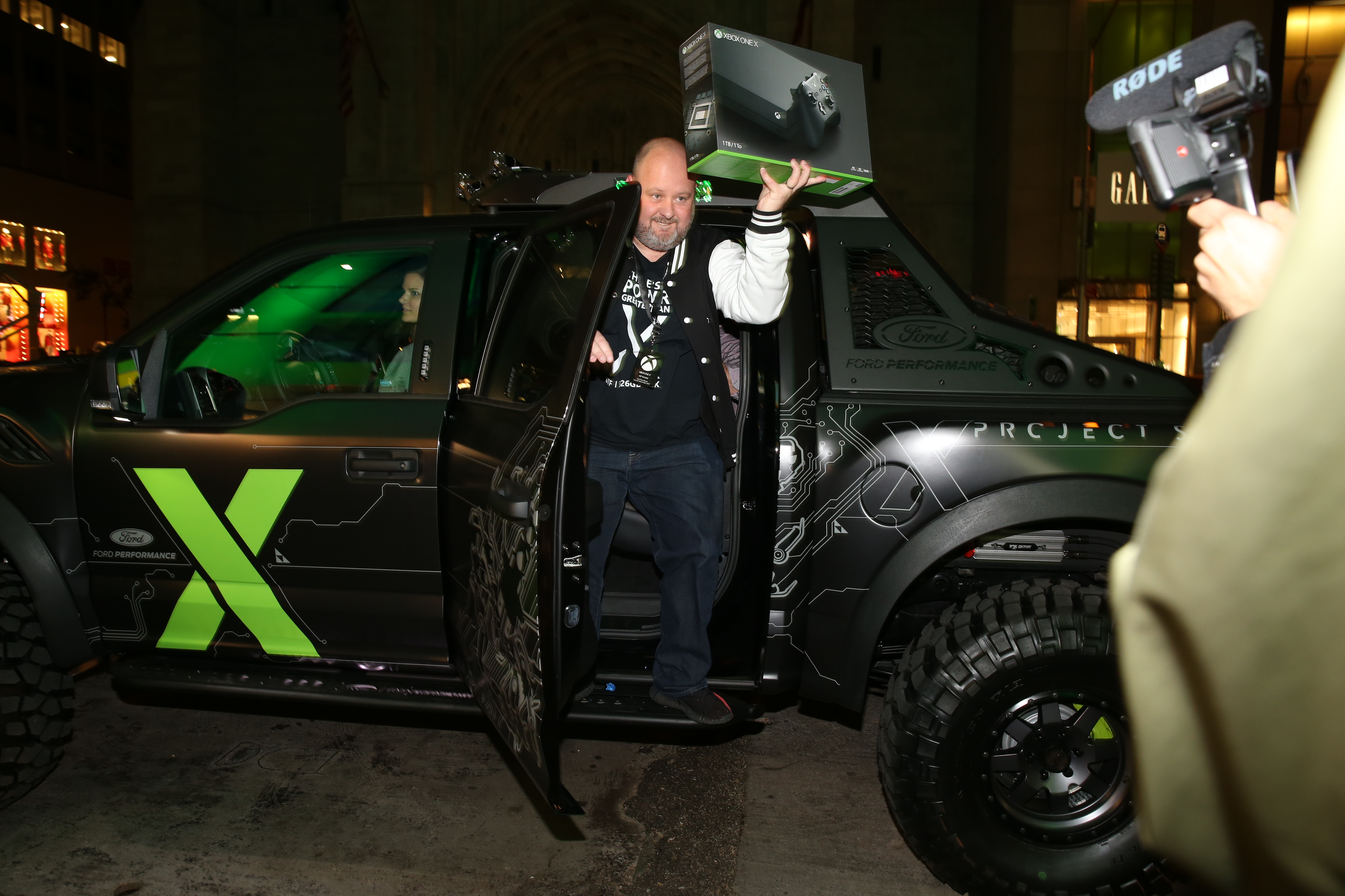 Xbox One X Delivered at Times Square