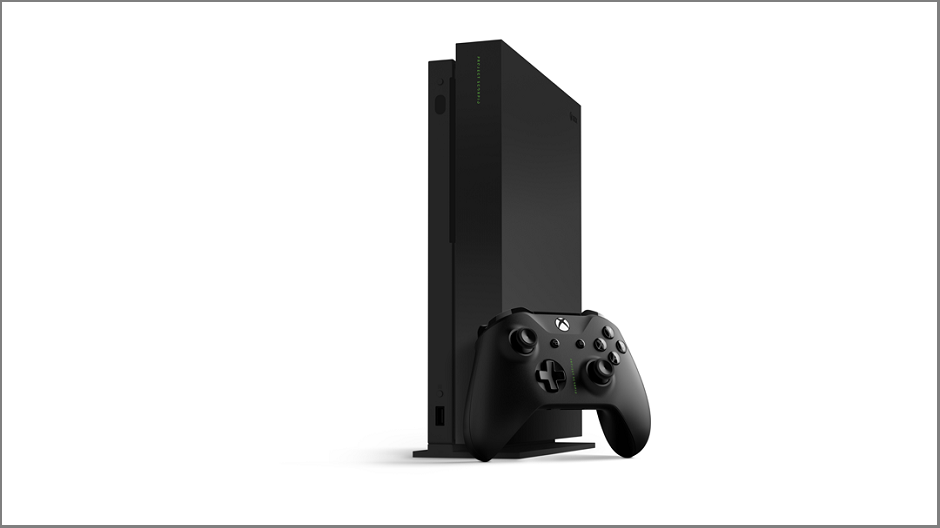 Xbox One X Project Scorpio Edition console and controller