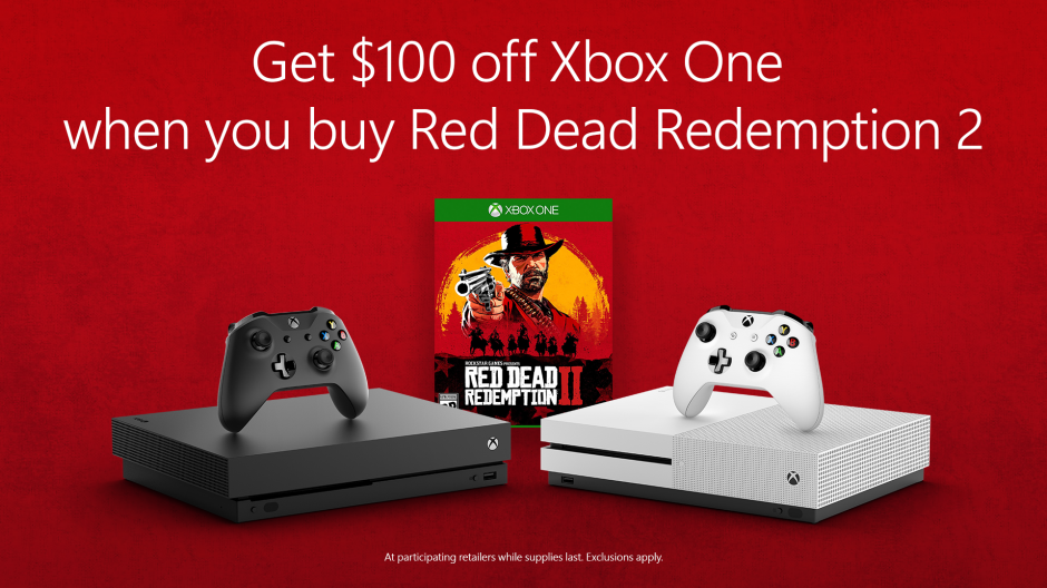 xbox one x red dead redemption 2 bundle