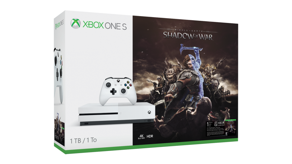 Xbox One S 1TB Middle-Earth Hero Image