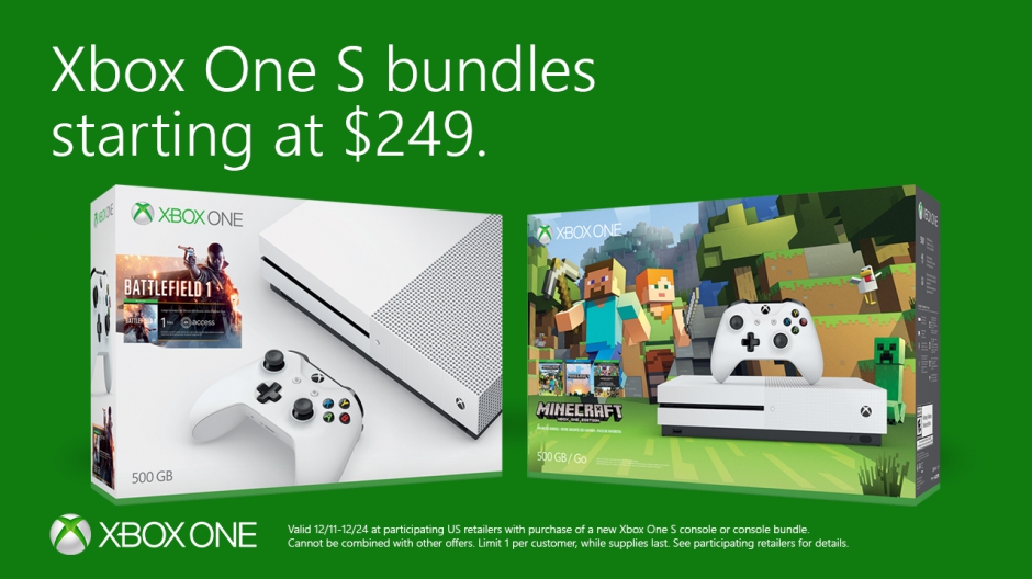 Celebrate the Holidays in 4K with $50 Off All Xbox One S Bundles