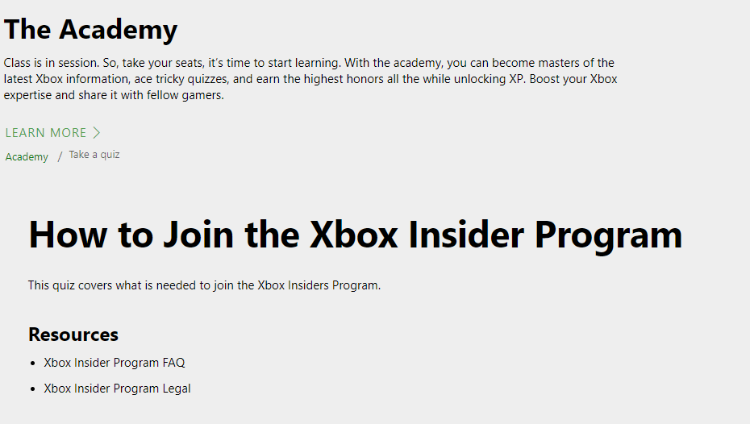 How to Join the Xbox Insider Program Quiz