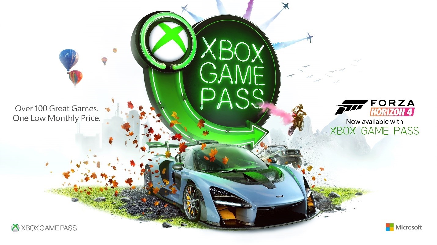 Forza Horizon 4 and Xbox Game Pass Key Art
