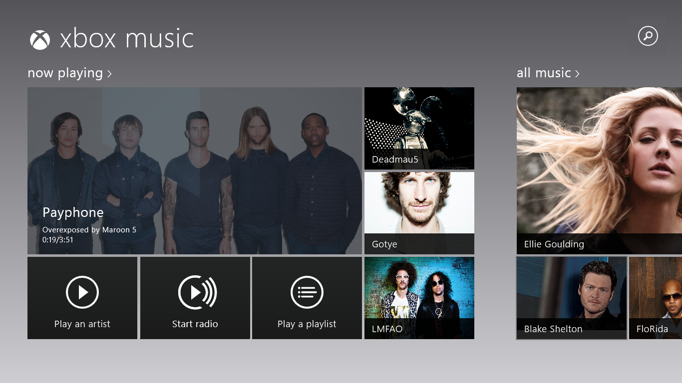 Grateful And so on gesture New Features Added to Xbox Music on Windows 8 - Xbox Wire