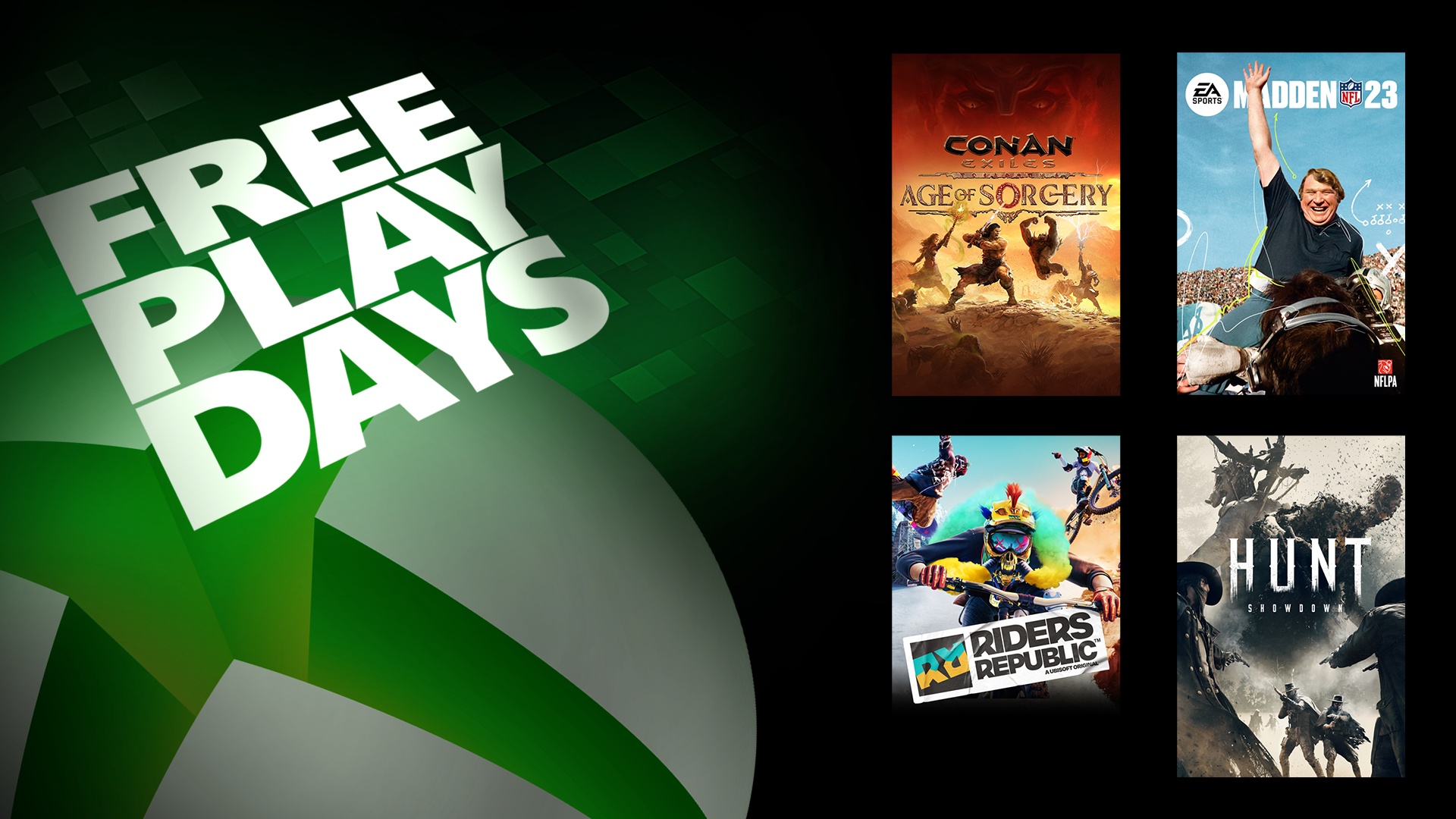 Días de juego gratis: Conan Exiles, Madden NFL 23, Hunt: Showdown y Riders Republic