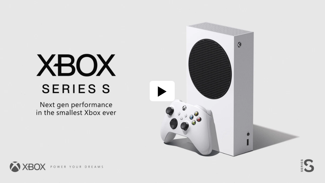 Video For Descubre Xbox Series S, rendimiento de próxima generación en nuestra consola Xbox más pequeña jamás creada. Disponible el 10 de noviembre