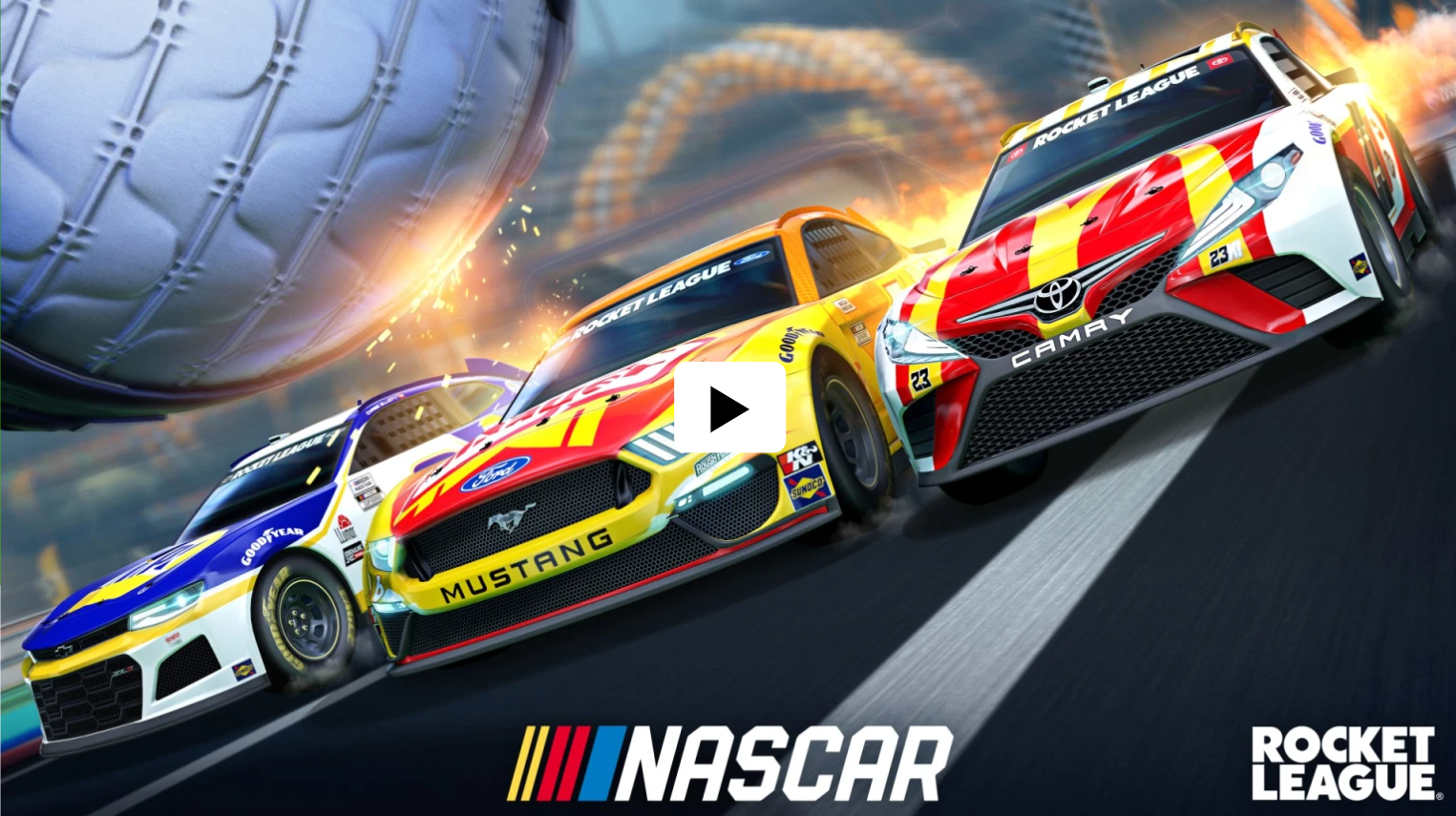 Video For El paquete NASCAR Fan Pack llega a Rocket League