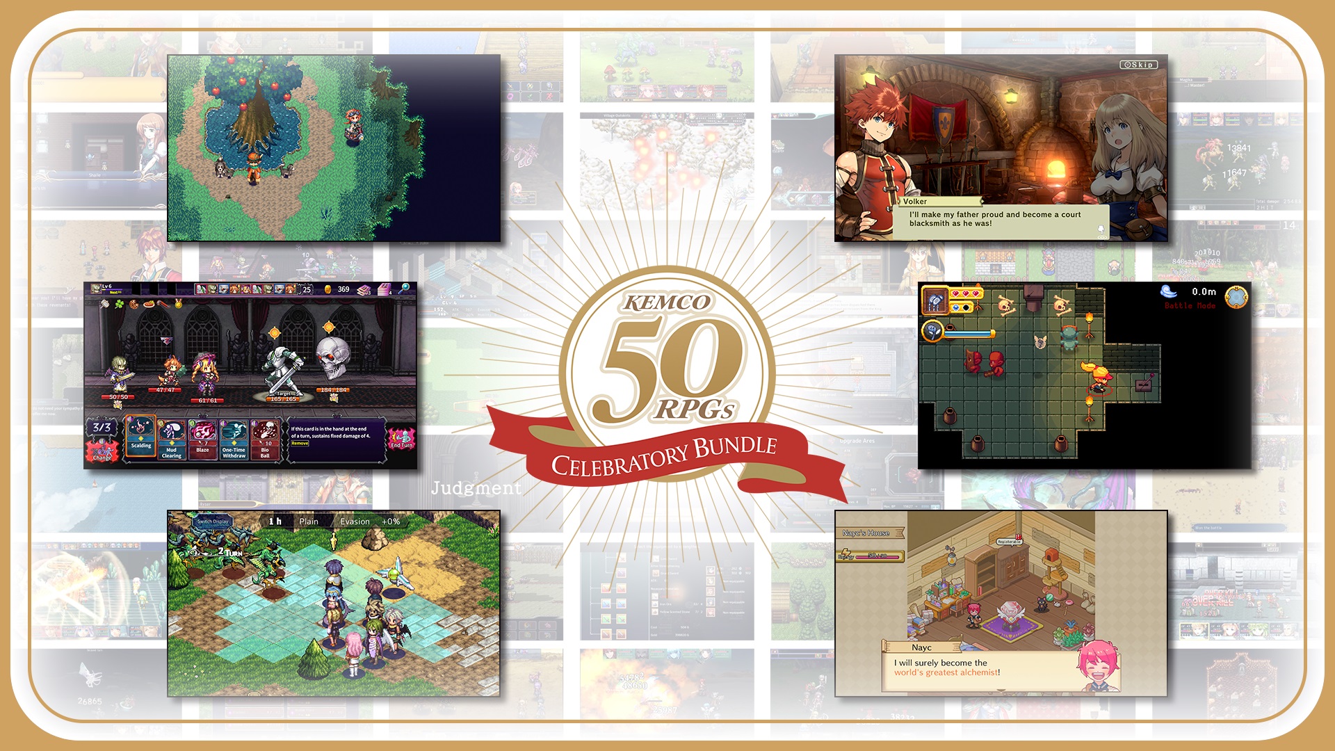 Revisitez l’Histoire des Jeux Kemco avec la Collection Kemco : 50 RPGs Celebratory Bundle