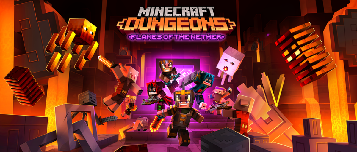 Minecraft Dungeons : le DLC Les Flammes du Nether est disponible