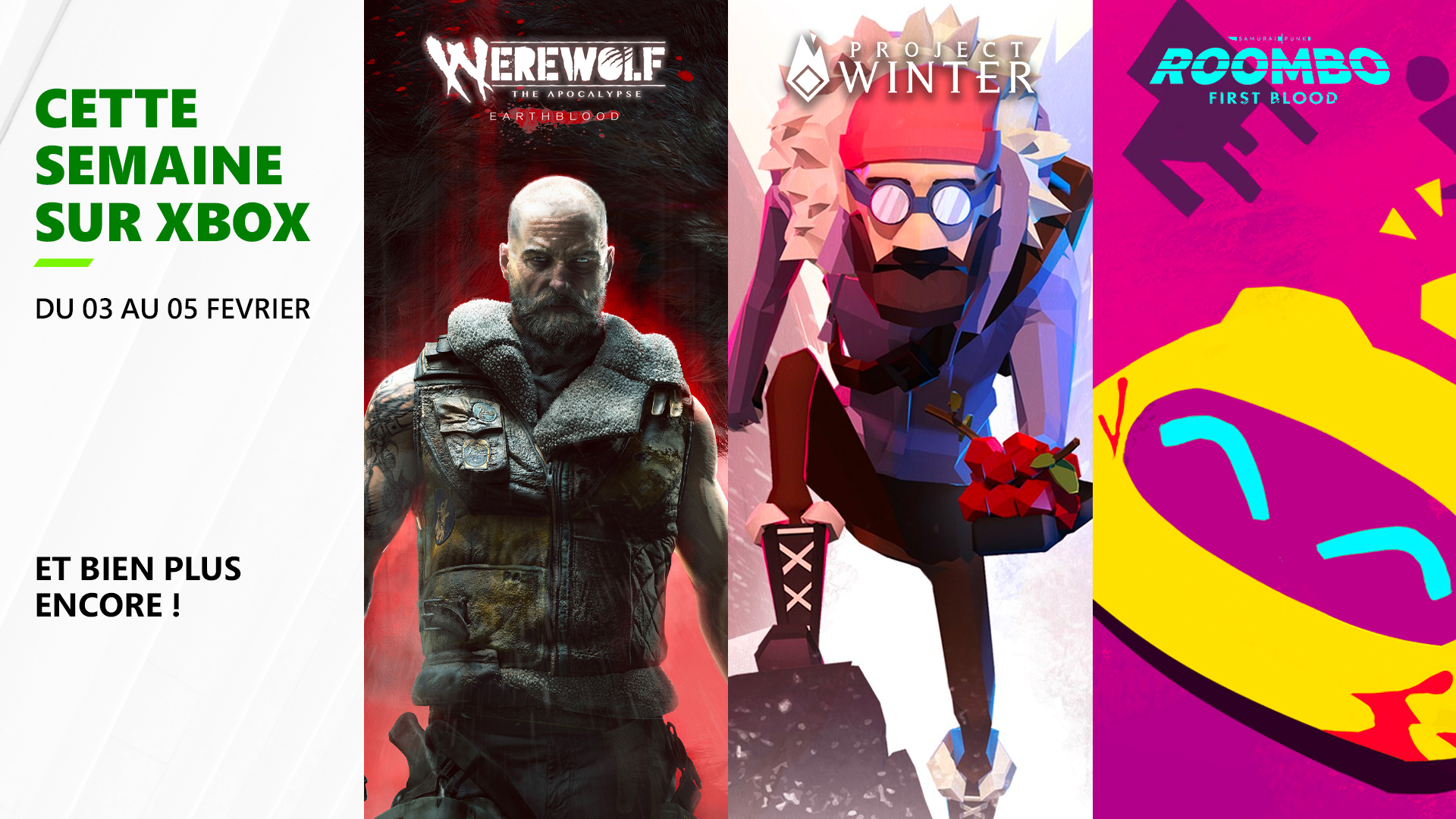 Cette semaine sur Xbox : les nouveaux jeux du 3 au 5 février