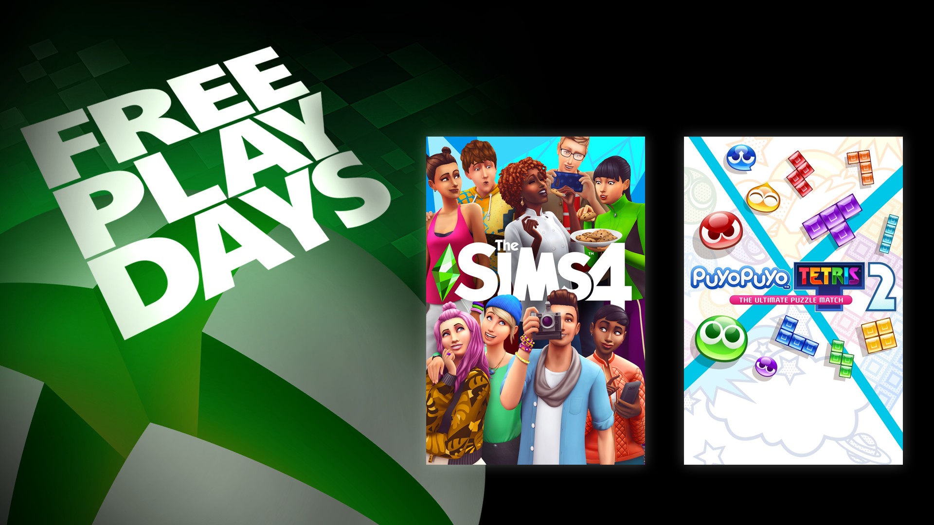 Jours de jeu gratuit : Les Sims 4 & Puyo Puyo Tetris 2