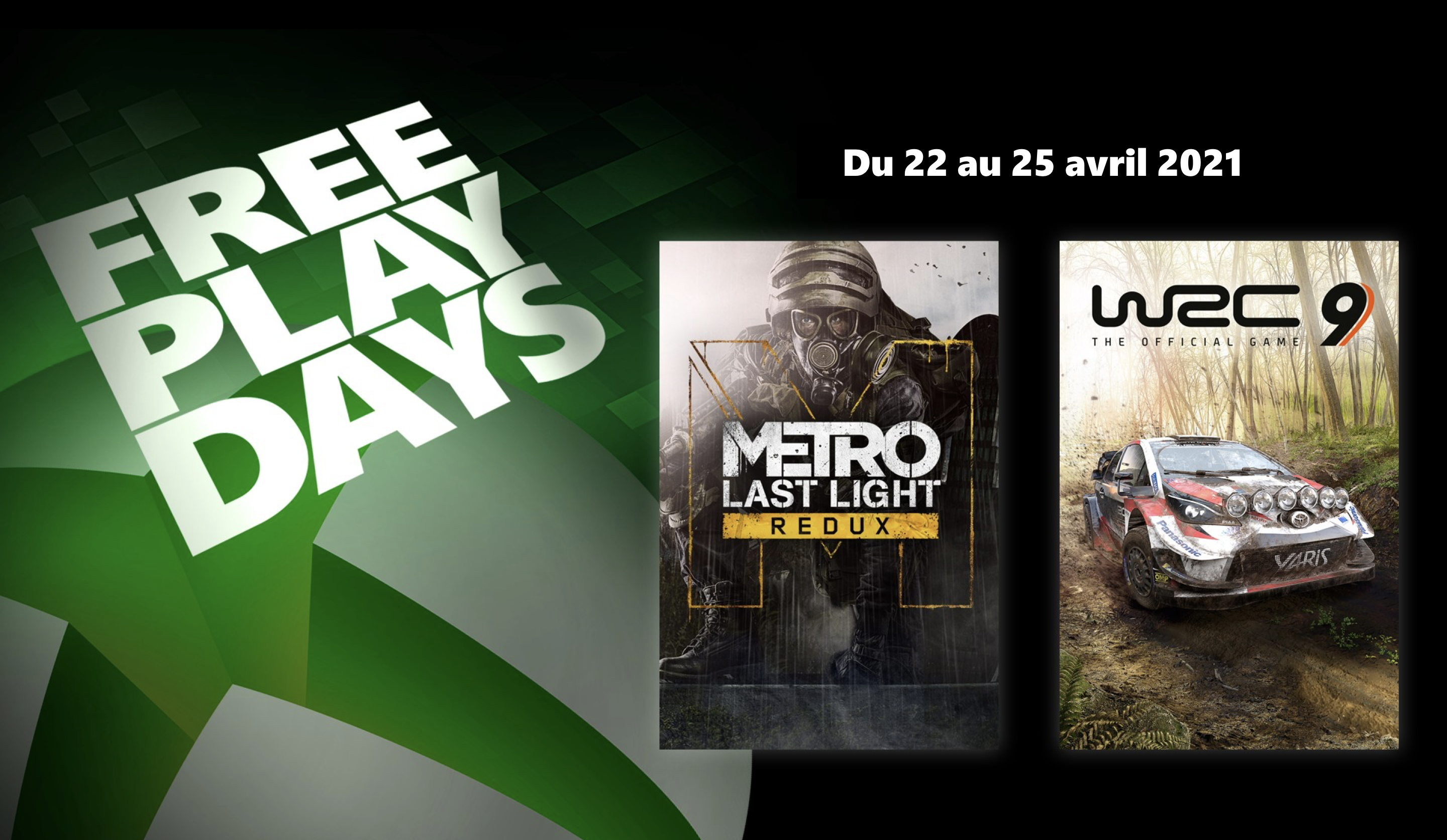 Jours de jeu gratuit : Metro: Last Light Redux & WRC 9 FIA World Rally Championship