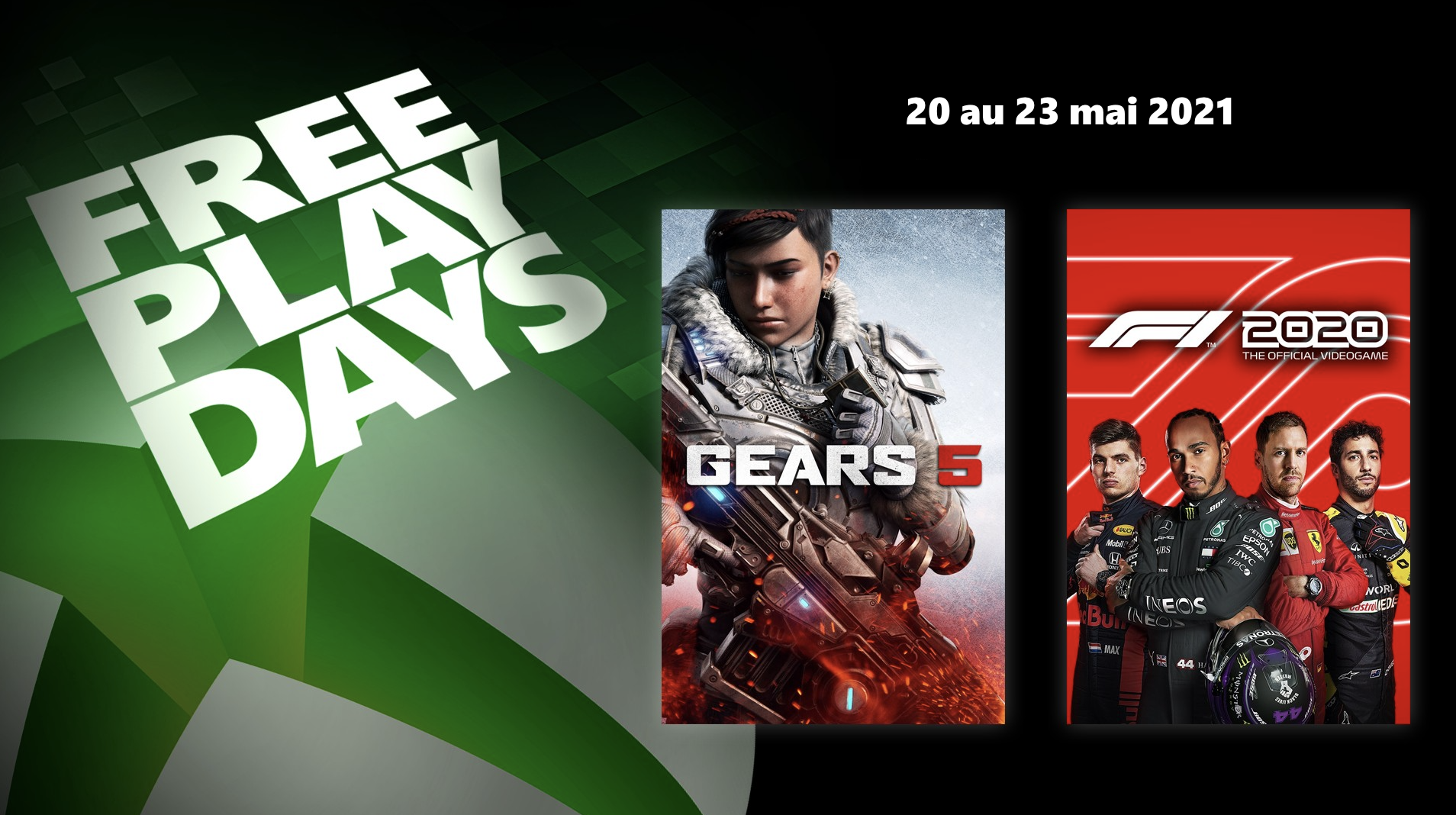 Jours de jeu gratuit : Gears 5 & F1 2020