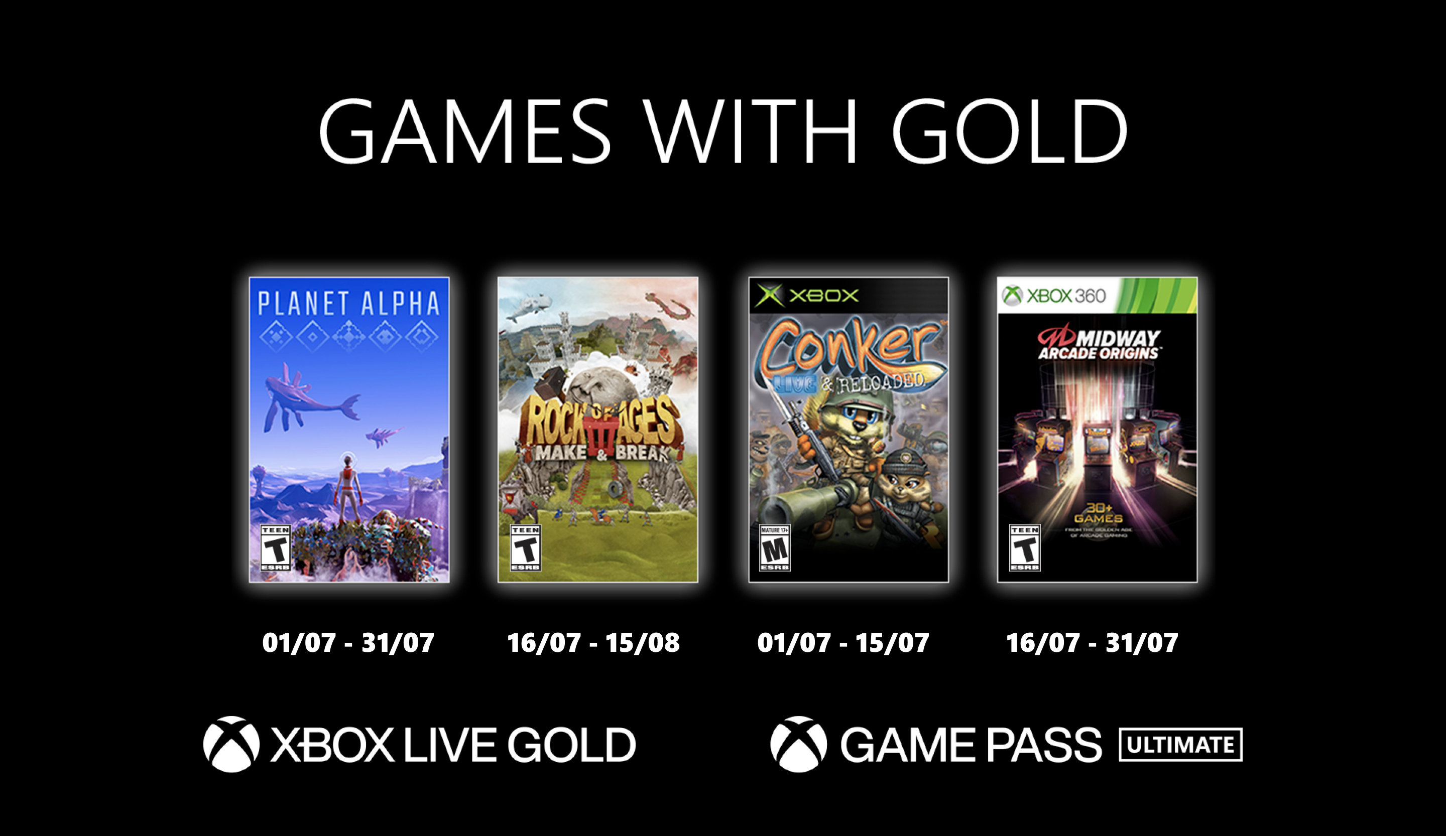 Xbox Gold Games: Free Games in July 2021