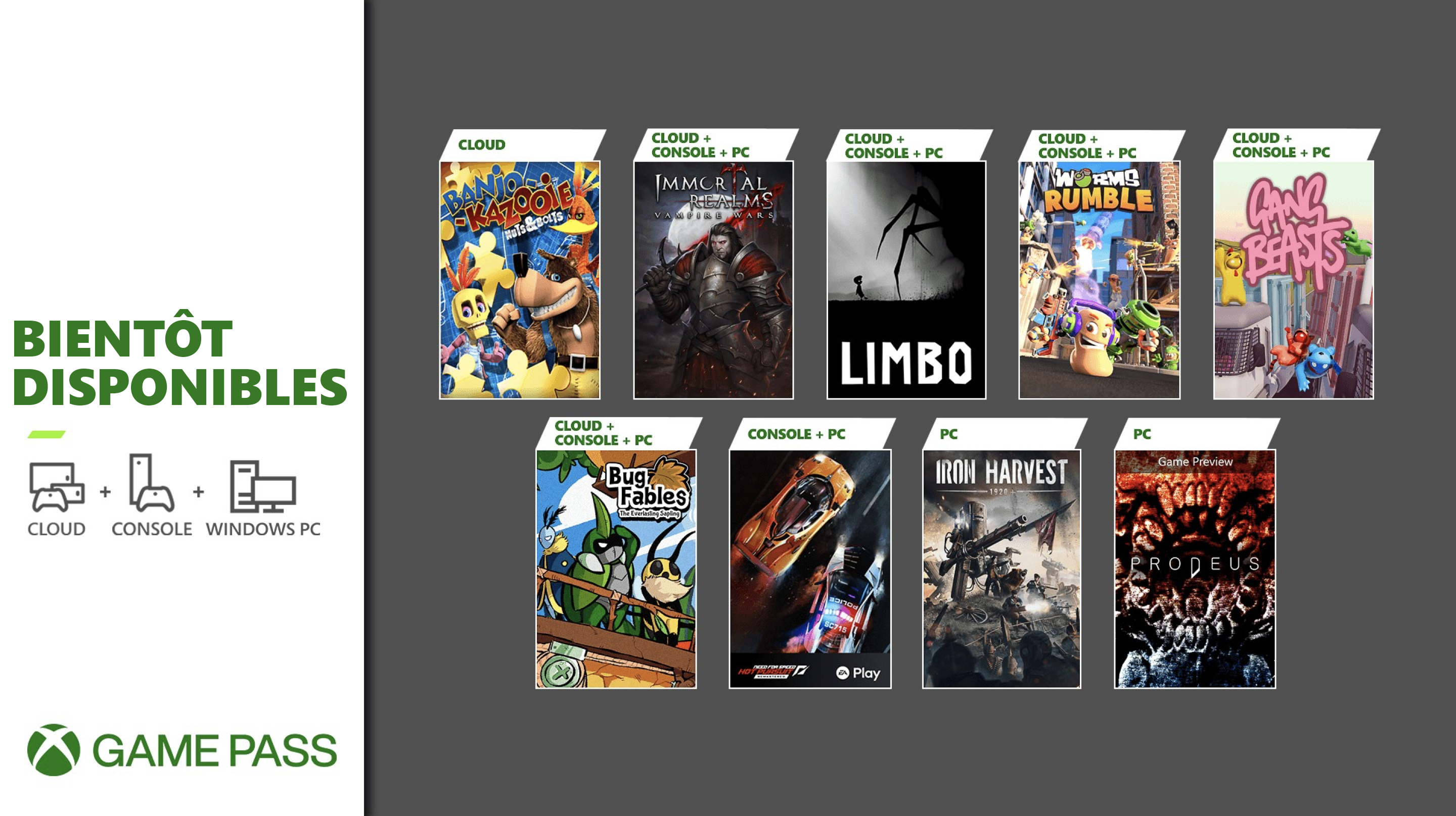 Prochainement dans le Xbox Game Pass : Gang Beasts, Limbo, Prodeus et plus encore