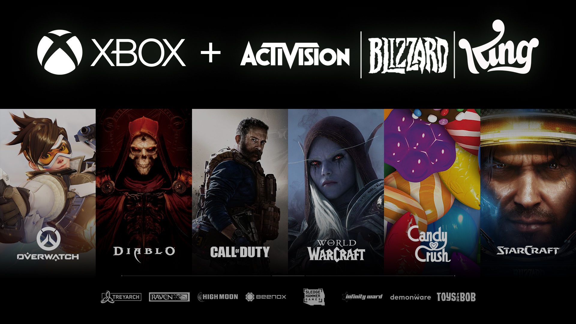 Les formidables équipes et les franchises légendaires d’Activision Blizzard rejoignent la famille Xbox