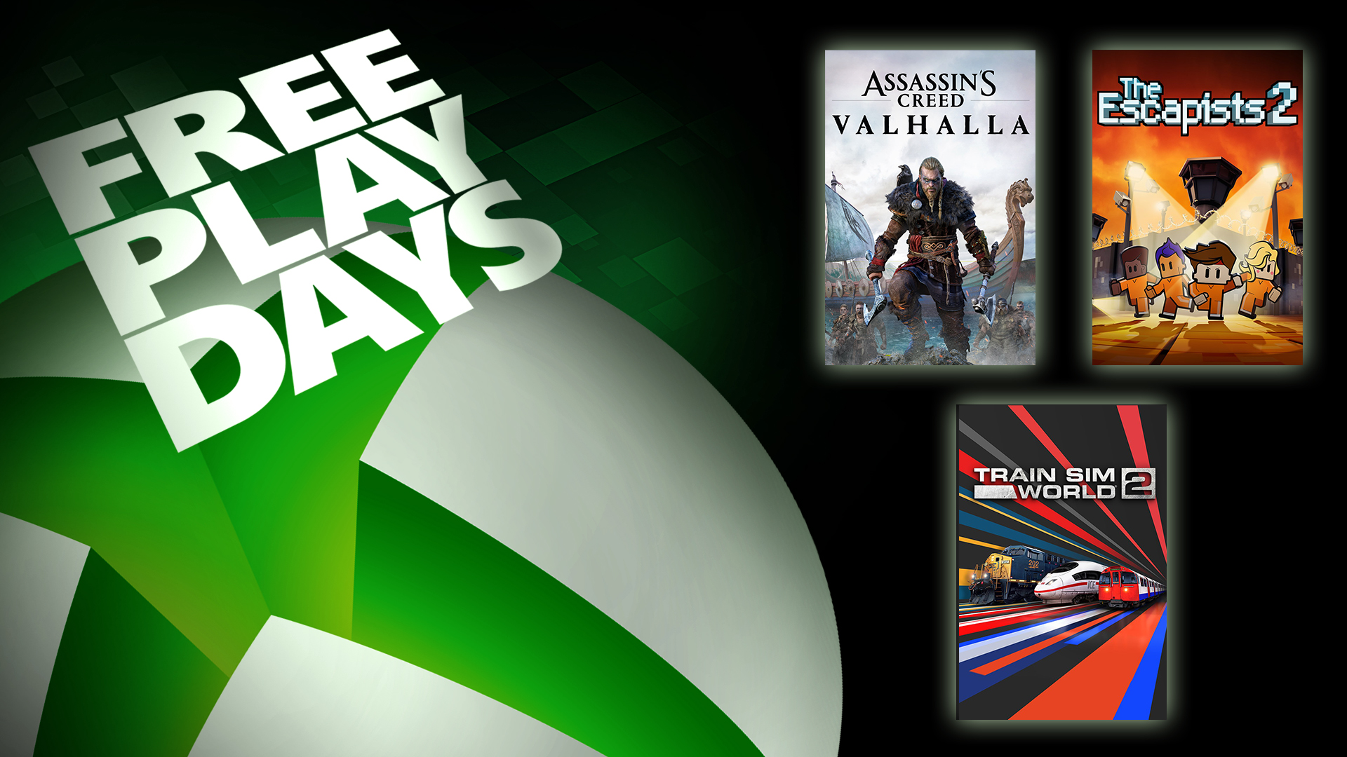 Jours de jeu gratuit : Assassin’s Creed Valhalla, The Escapists 2 & Train Sim World 2
