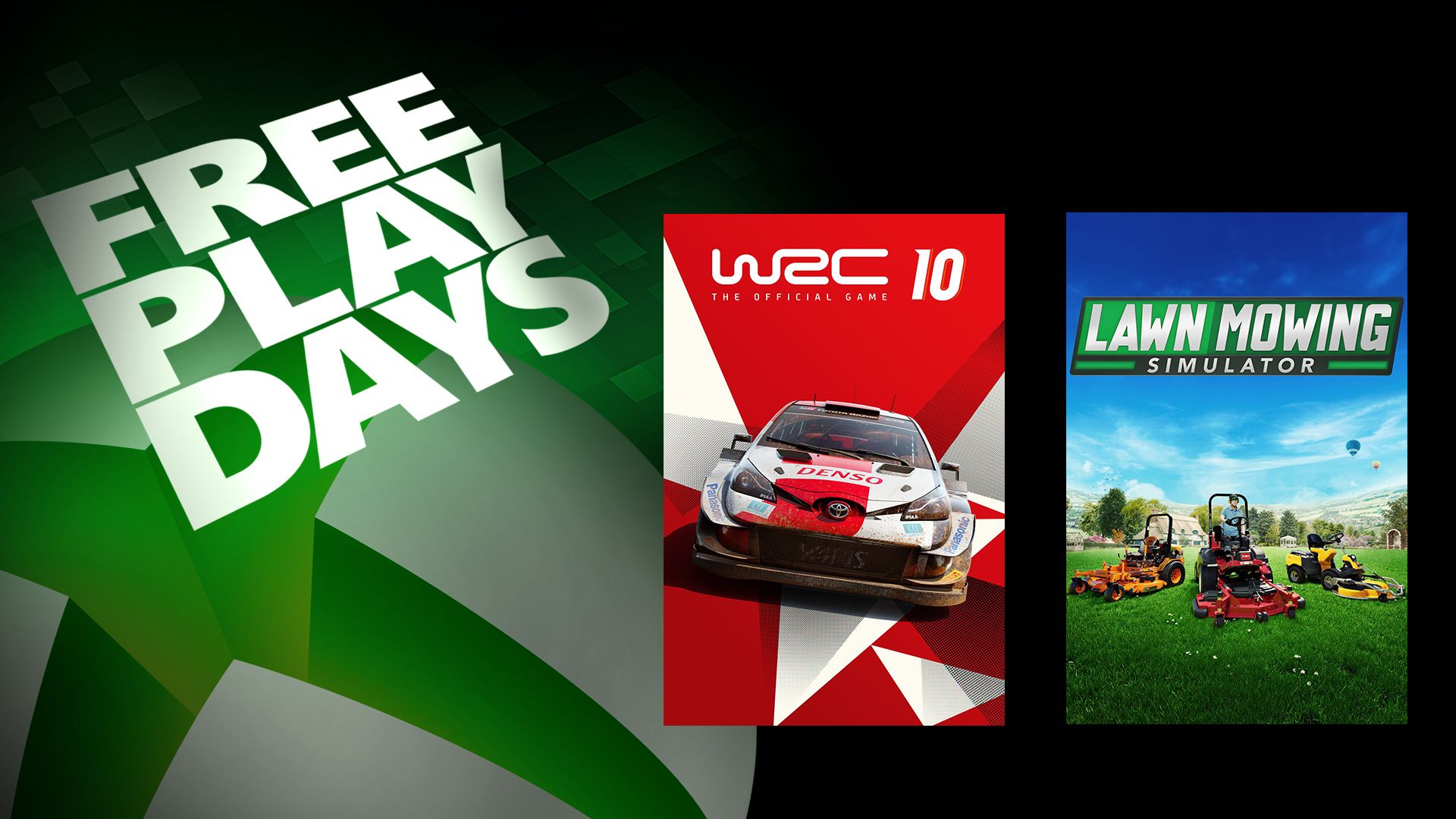 Jours de jeu gratuit : WRC 10 & Lawn Mowing Simulator