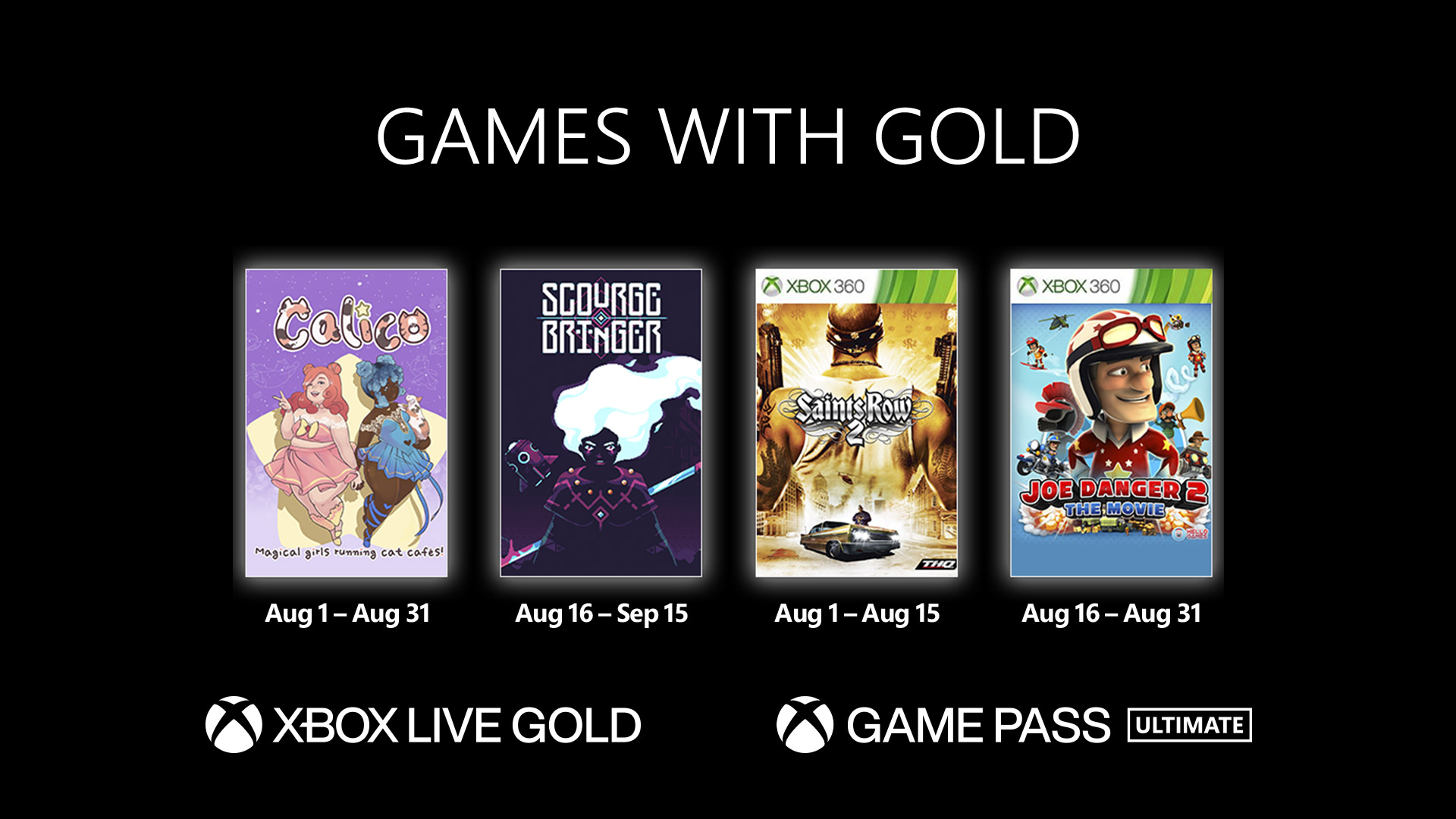 😱 Aproveite o mês de Agosto com 4 Jogos GRÁTIS no Xbox Live Gold! ☺🤙 🚀  Acesse nosso site para acompanhar as melhores novidades. 📲 www…
