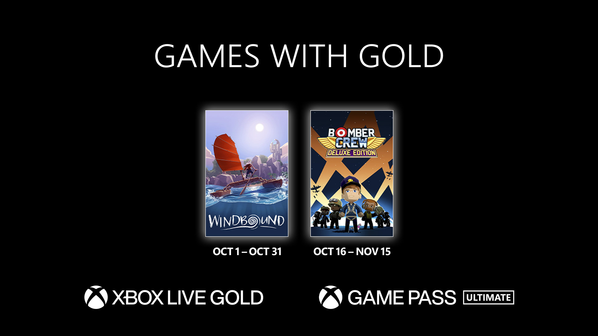 Games With Gold: confira os jogos gratuitos de outubro para Xbox - Olhar  Digital