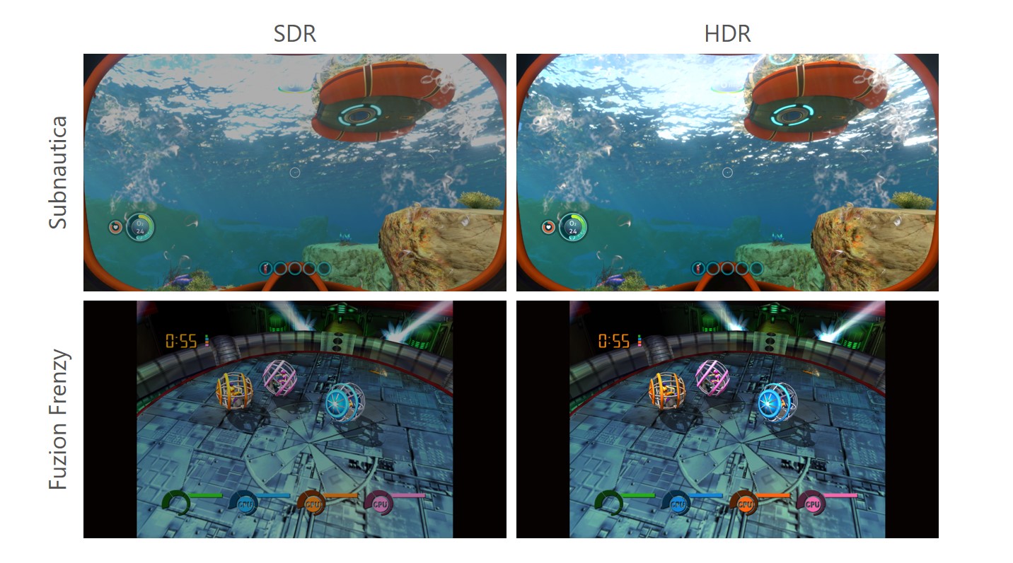 Скрншоты игр - примеры как именно функция Auto HDR улучшает визуальное качество без изменения общего вида игры.
