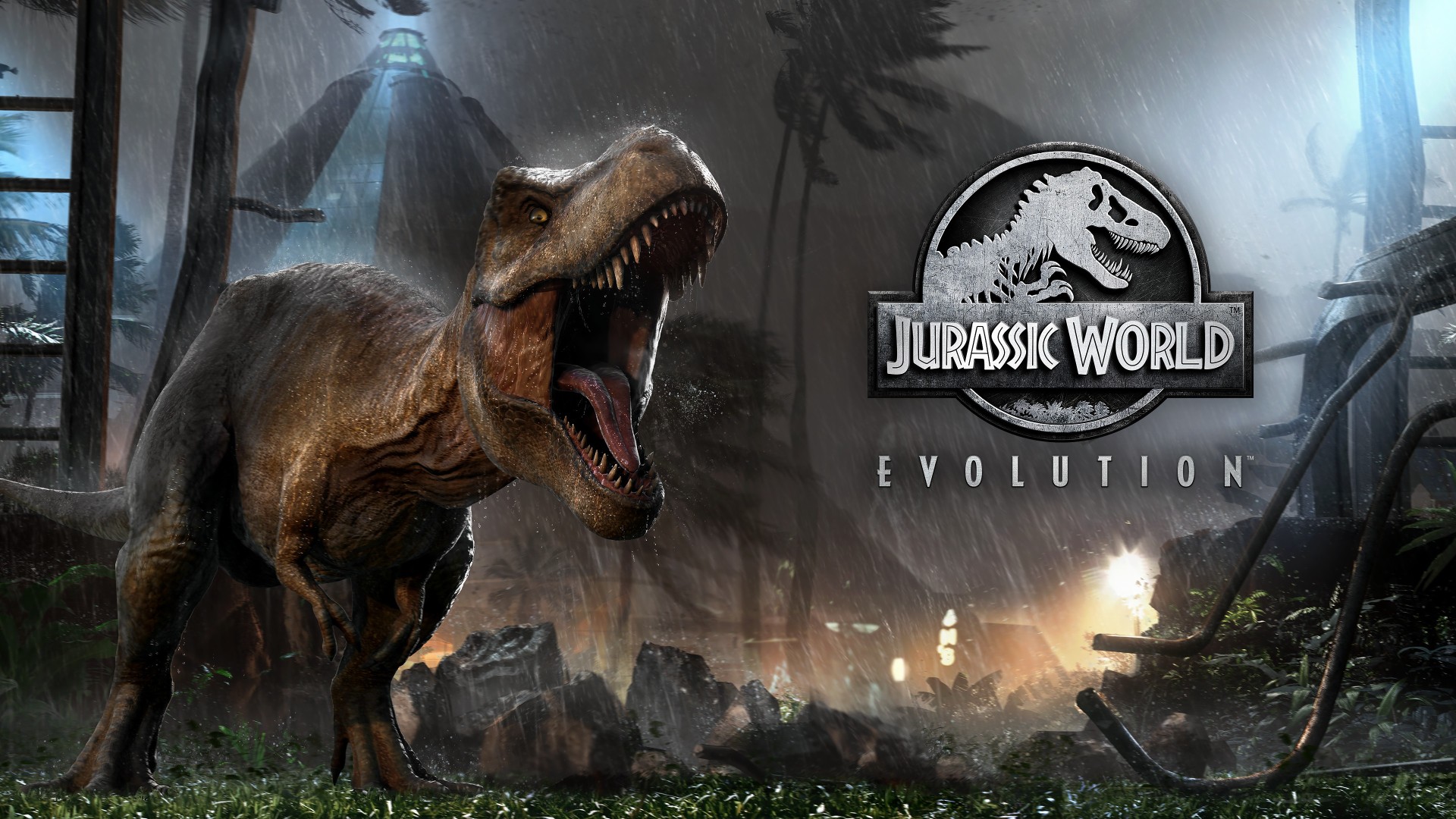 Баннер игры Jurassic World Evolution